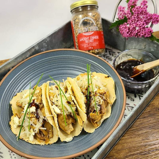 Asian-Style Instant Pot Chicken with Kohlrabi Slaw