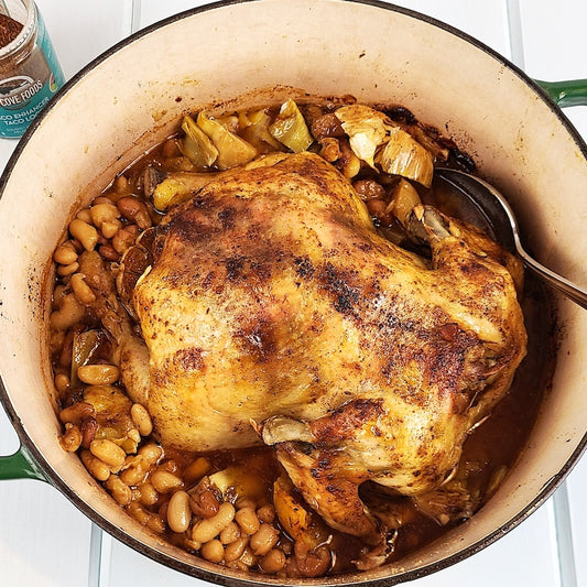 Taco Chicken with White Bean and Artichoke