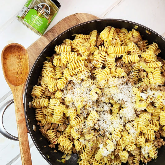Fennel and Sausage Radiatori Pasta