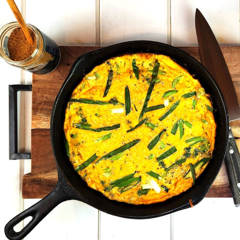 Easy Frittata with Broccoli and Cheddar