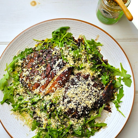 Grilled Portabello Arugula Salad