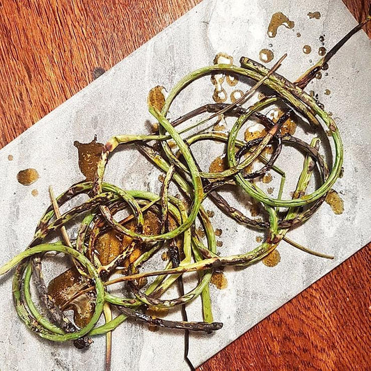 Charred Garlic Scapes