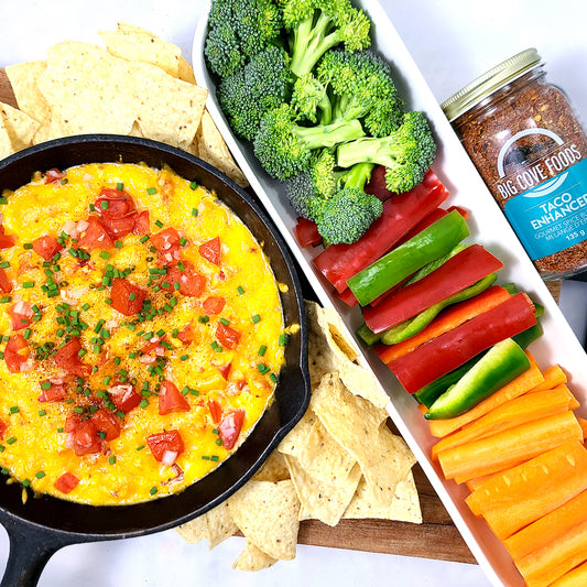 Cheesy Tomato Taco Dip